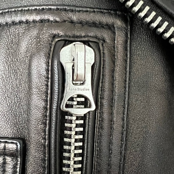 SOLD Acne Studios New Merlyn Black Leather Jacket - Size 34 - Picture 5 of 5